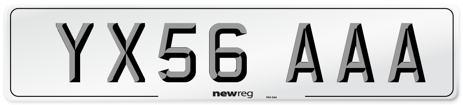 YX56 AAA Number Plate from New Reg